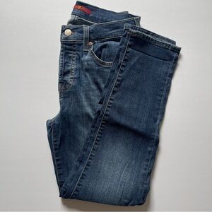 7 For All Mankind Josefina Skinny Boyfriend Jeans Medium Wash Size 26 Button Fly